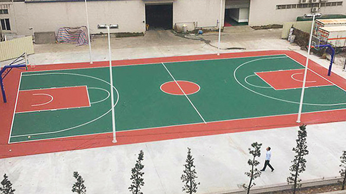 彩色籃球場(chǎng)造價(jià)