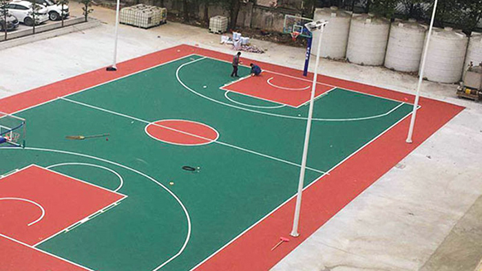 彩色籃球場(chǎng)造價(jià)
